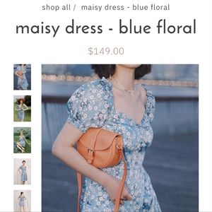 Petite Studio Maisy Dress Blue Floral
